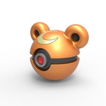 pokebola teddiursa pokemon oso teddy envase juguete impresión imprimible 3d print model - Mito3D