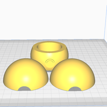 pokebola marca separado partes jogos Pokémon 3d print model - Mito3D