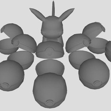 pokeball versiyon pokemon ucube oyun 3d print model - Mito3D