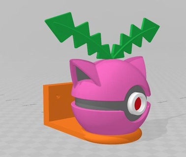 pokeball wall stand pokemon booth 3d print model - Mito3D