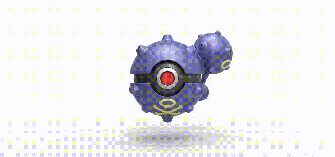 pokeball weezing Pokemon concetto contenitore anime giocattolo Stampa stampabile 3d print model - Mito3D