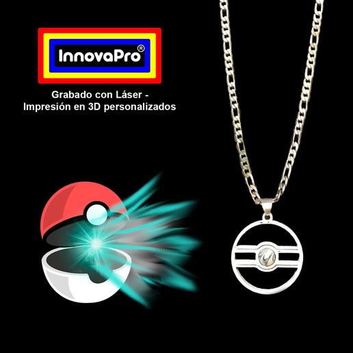 pokebola del colgante la joyería ceniza pokemon pokeball retro el collar anillo de claves llavero super logotipo nintendo nes 3D print model - Mito3D