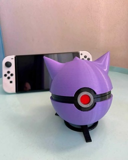 pokebola gengar nintendo interruttore gioco titolare supporto Pokemon pokeball 3d print model - Mito3D