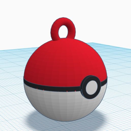 Pokebola chaveiro jogos Pokémon pokebola presente Pikachu anime coleção cinza barato 3D print model - Mito3D