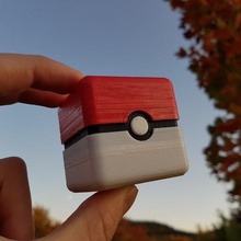 pokebox - mini pokeball boîte outil de L'impression 3d le stockage petite pokemons pokemon poke multi bijoux cadeau couleur cas la balle 3d print model - Mito3D