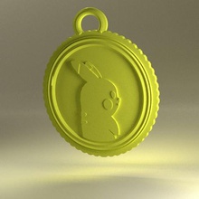 pokecoin cours bijoux pokemon aller tout pendentif collier 3d print model - Mito3D