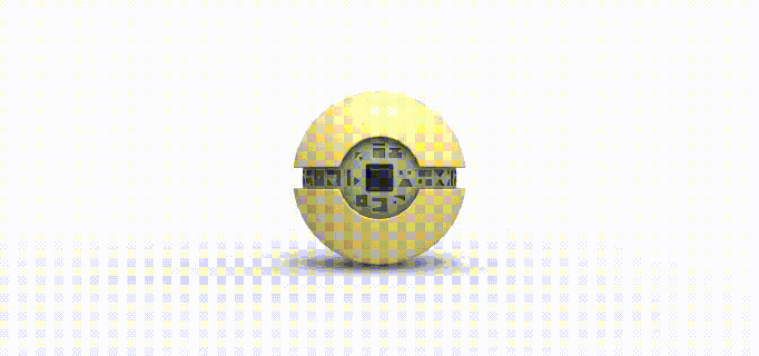 pokelantis Ball Pokeball Pokémon Konzept Container Anime Spielzeug drucken druckbar Pokerantisball 3d print model - Mito3D