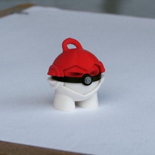 pokemarvin gadget keychain marvin 3d pokeball pokemon gehen 3d print model - Mito3D