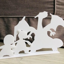 pokemon Sanat dekorasyon Selamlar che sürüngen Dracaufeu 3d print model - Mito3D