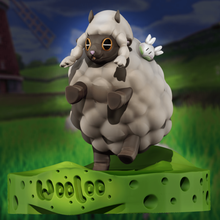 pokemon gioco arte giocattolo videogame zbrushsculp zbrush3d zbrush wooloo anime animale 3d print model - Mito3D