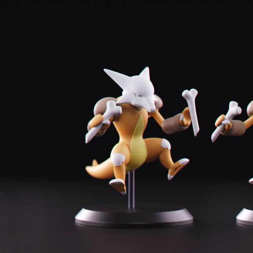 Pokémon Alakawak alakazam Marowak 3D print model - Mito3D