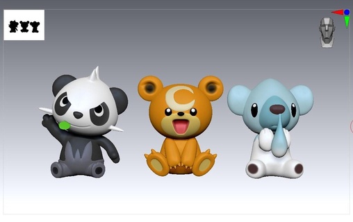 pokemon - baby bears cubchoo pancham teddiursa game anime paldea figure 3d print model - Mito3D