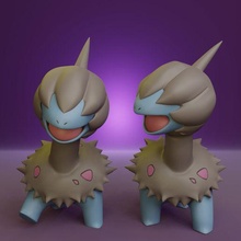 Pokemon deino 2 pose 3d print model - Mito3D