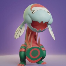 pokemon - dracovish 3d print model - Mito3D