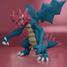 Pokémon druddigon art Pikachu dragon jouet collectionner dragonite garchomp figure impression anime cendre manga 3d print model - Mito3D