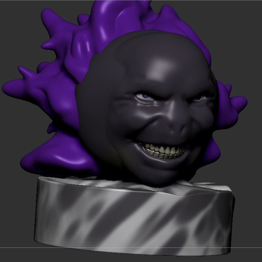 pokemon gastly 2nd ver anime oyun 3D print model - Mito3D