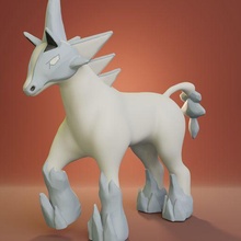 Pokémon glastrier 3d print model - Mito3D