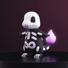 pokemon - halloween charmander art 3d print model - Mito3D
