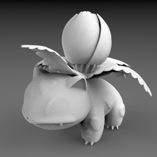 pokemon - alta resolução 002 ivysaur jogo coleção estátua a figura 3D print model - Mito3D
