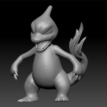 pokemon - high res 005 charmeleon game 150 figure 3d print model - Mito3D
