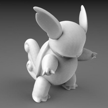 pokemon - haute résolution 008wartortle jeu collection figure wartortle 3d print model - Mito3D