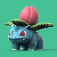 pokemon ivysaur 3d print model - Mito3D