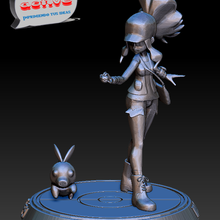 pokemon - liza hilda tepig jogo fios briga figura de proa livre brinquedo coleção pokeball 3d print model - Mito3D