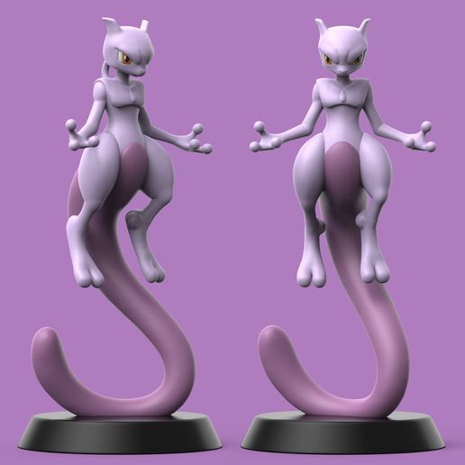 Pokémon mewtwo 3D print model - Mito3D