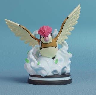 Pokémon pidgeotto figura 3d print model - Mito3D