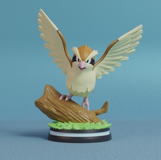 Pokemon pidgey figura 3d print model - Mito3D