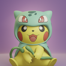 Pokémon Pikachu Cosplay Bulbasaur 3d print model - Mito3D