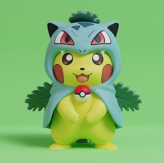 Pokémon Pikachu Ivysaurier Cosplay Asche Pokeball Spielzeug Beliebt eevee Drucken 3d Hund Anime Manga Halloween charizard Weihnachten Bulbasaur spritzen 3d print model - Mito3D