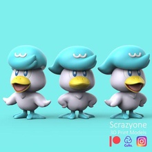 Pokémon légèrement pack 3d print model - Mito3D