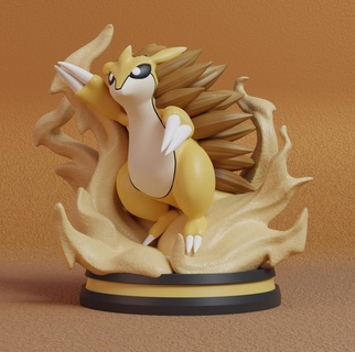 Pokémon sandslash figure 3d print model - Mito3D