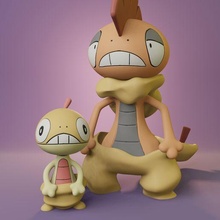 Pokémon dürr schlau Spiel Pikachu Wüste Pokeball Kunst Spielzeug Sammlerstück drucken druckbar Asche Arceus Manga Anime 3d print model - Mito3D