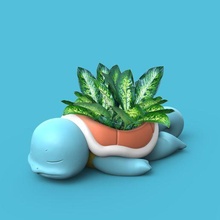pokemon - squirtle planter 3d print model - Mito3D