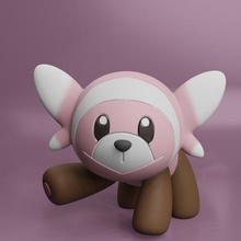 pokemon - stufful art pikachu bewear bear ursaring teddiursa plush toy pokeball collectible print figure 3d print model - Mito3D