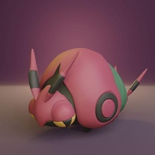 pokemon venipede 3d print model - Mito3D