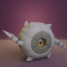 pokemon - whirlipede 3d print model - Mito3D