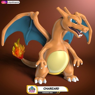 Pokémon 006 charizard 3d print model - Mito3D