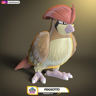 Pokémon 017 pudgeotto 3d print model - Mito3D