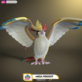 pokemon 018 mega pidgeot 3d print model - Mito3D
