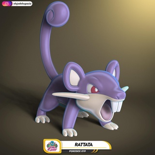 Pokémon 019 Rattata 3d print model - Mito3D