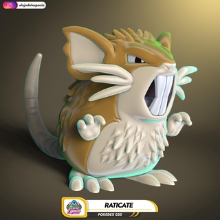 Pokémon 020 ratificar 3d print model - Mito3D