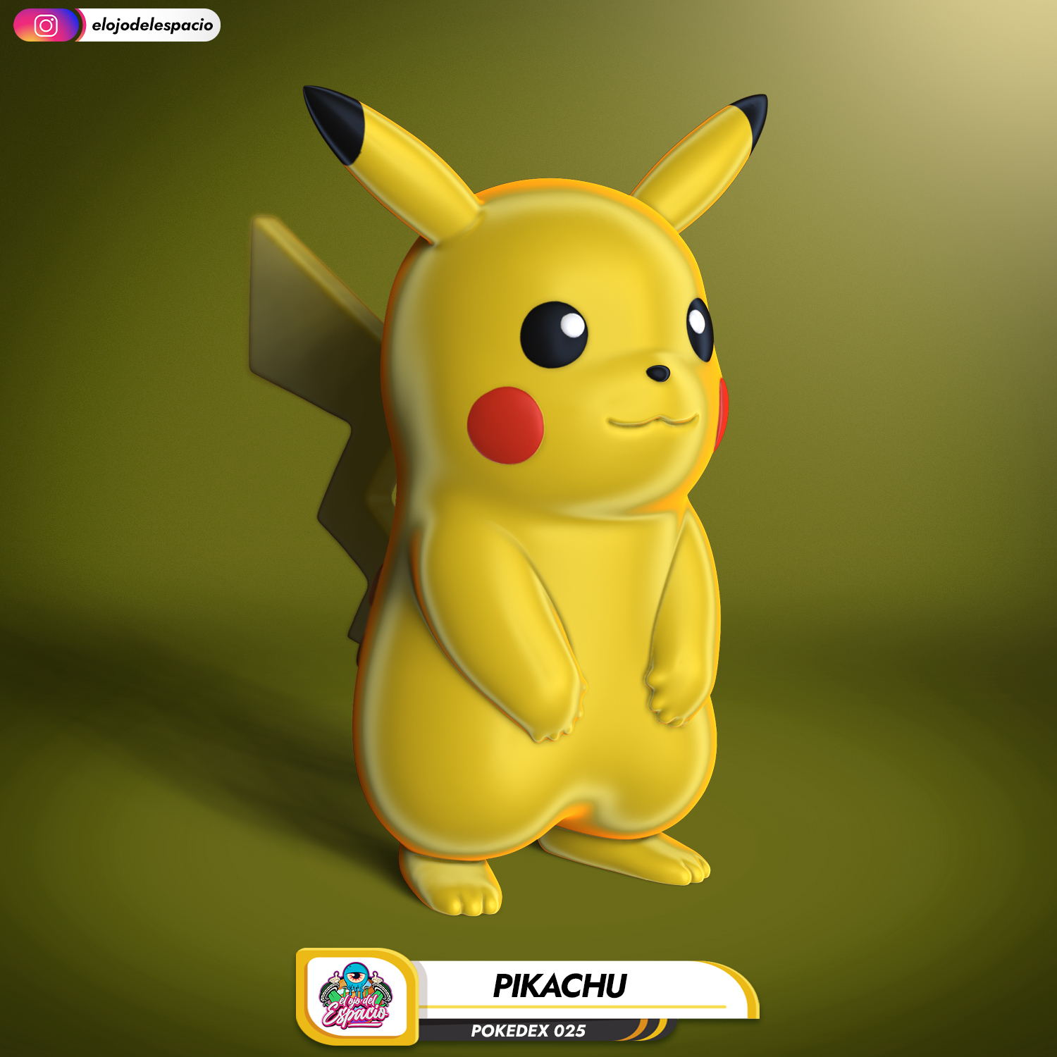 pokemon 025 Pikaçu 3D print model - Mito3D