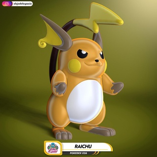Pokémon 026 Raichu 3d print model - Mito3D