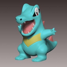 pokemon 158 - totodile water toy 3d print model - Mito3D