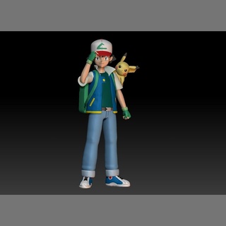 Pokemon anime cenere ketchum aka satoshi giocattolo figura arte gioco pokemongo nintendo pokemonzukan Giochi giocattoli scultura Evoluzione 3d print model - Mito3D
