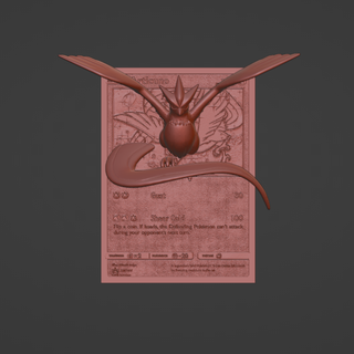 Pokémon Articuno 4d Karte Benutzerdefiniert zapdos Moltres 3d Drucker 3d print model - Mito3D