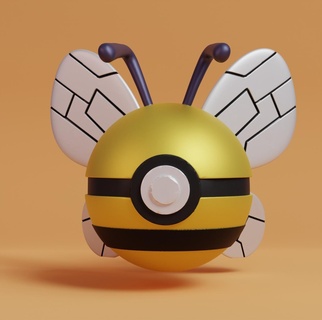 Pokémon beedrill pokeball Pikachu jouet art collectionner manga ventilateur imprimable impression populaire anime Évoli valentines Aspicot kakuna charizard 3d print model - Mito3D